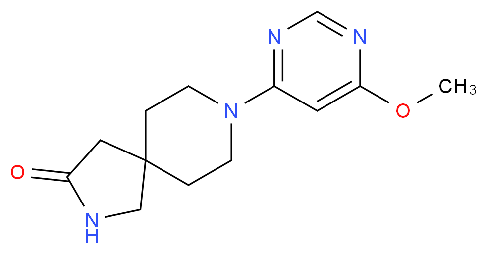 8-(6-methoxypyrimidin-4-yl)-2,8-diazaspiro[4.5]decan-3-one_Molecular_structure_CAS_)