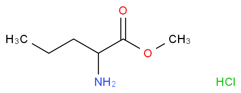 Methyl norvalinate hydrochloride_Molecular_structure_CAS_56558-30-6)