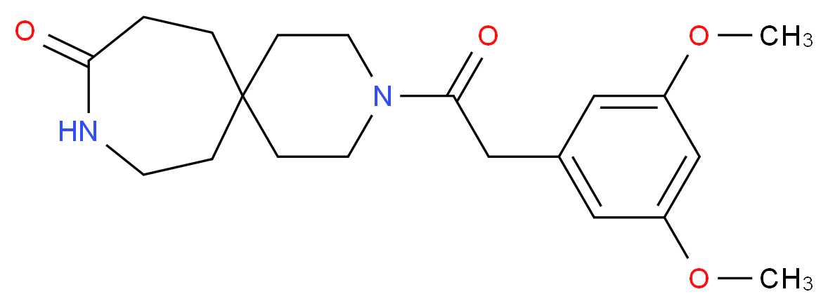 3-[(3,5-dimethoxyphenyl)acetyl]-3,9-diazaspiro[5.6]dodecan-10-one_Molecular_structure_CAS_)