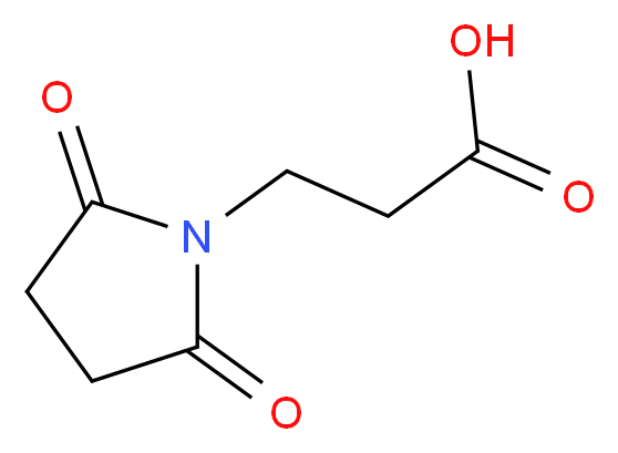 3-(2,5-dioxopyrrolidin-1-yl)propanoic acid_Molecular_structure_CAS_)