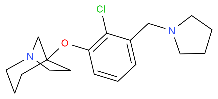 5-[2-chloro-3-(pyrrolidin-1-ylmethyl)phenoxy]-1-azabicyclo[3.2.1]octane_Molecular_structure_CAS_)