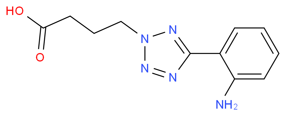 4-(5-(2-aminophenyl)-2H-tetrazol-2-yl)butanoic acid_Molecular_structure_CAS_)