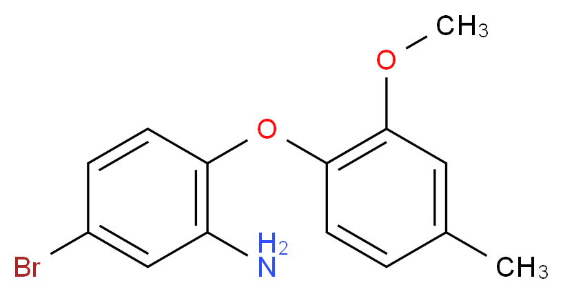 5-Bromo-2-(2-methoxy-4-methylphenoxy)aniline_Molecular_structure_CAS_)