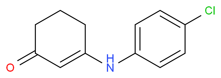 3-[(4-Chlorophenyl)amino]cyclohex-2-en-1-one_Molecular_structure_CAS_)
