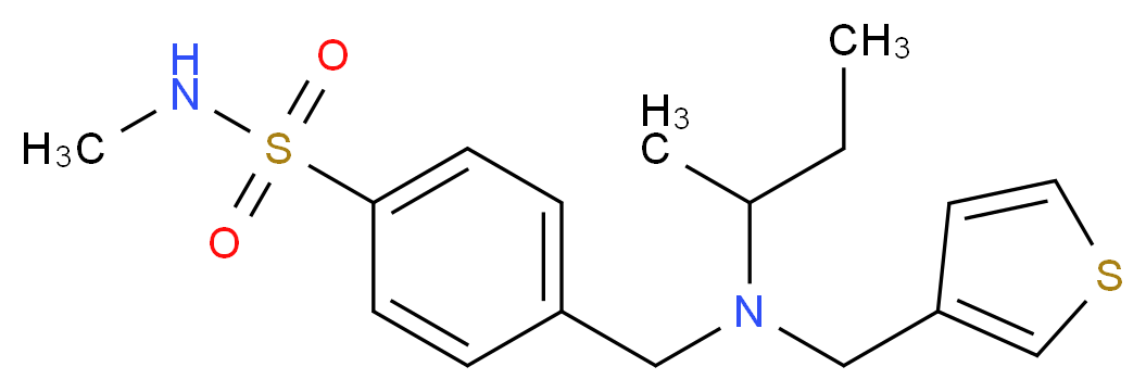4-{[sec-butyl(3-thienylmethyl)amino]methyl}-N-methylbenzenesulfonamide_Molecular_structure_CAS_)