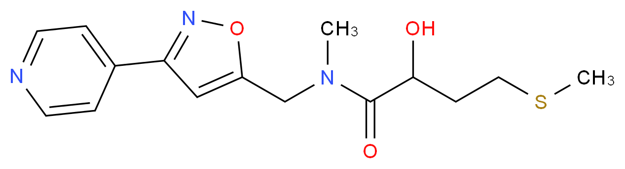 2-hydroxy-N-methyl-4-(methylthio)-N-{[3-(4-pyridinyl)-5-isoxazolyl]methyl}butanamide_Molecular_structure_CAS_)
