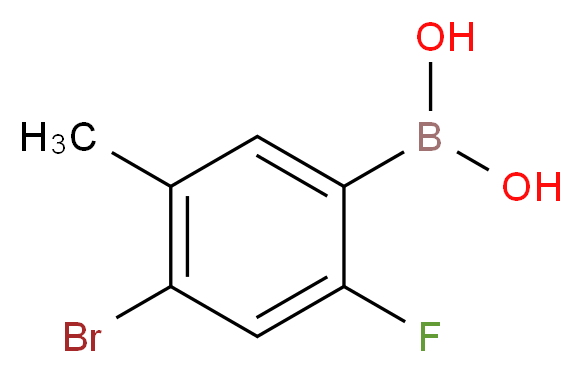 (4-Bromo-2-fluoro-5-methylphenyl)boronic acid_Molecular_structure_CAS_677777-57-0)