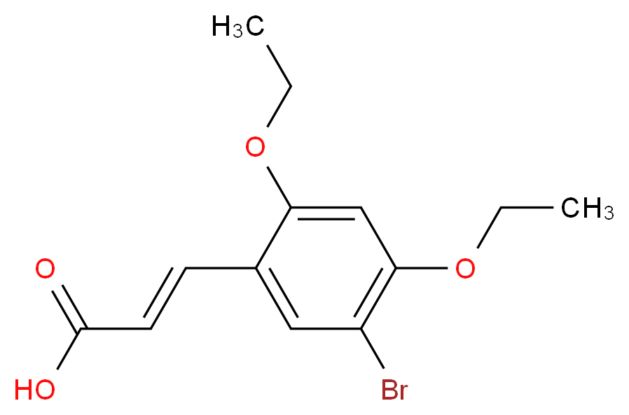 (2E)-3-(5-bromo-2,4-diethoxyphenyl)acrylic acid_Molecular_structure_CAS_423752-65-2)