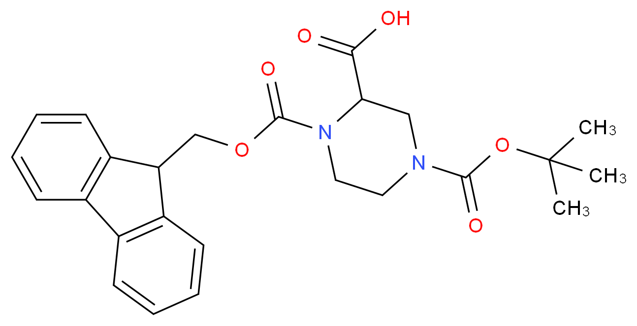 4-Boc-1-Fmoc-2-piperazinecarboxylic acid_Molecular_structure_CAS_183742-23-6)