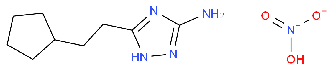 5-(2-Cyclopentylethyl)-1H-1,2,4-triazol-3-amine nitrate_Molecular_structure_CAS_)