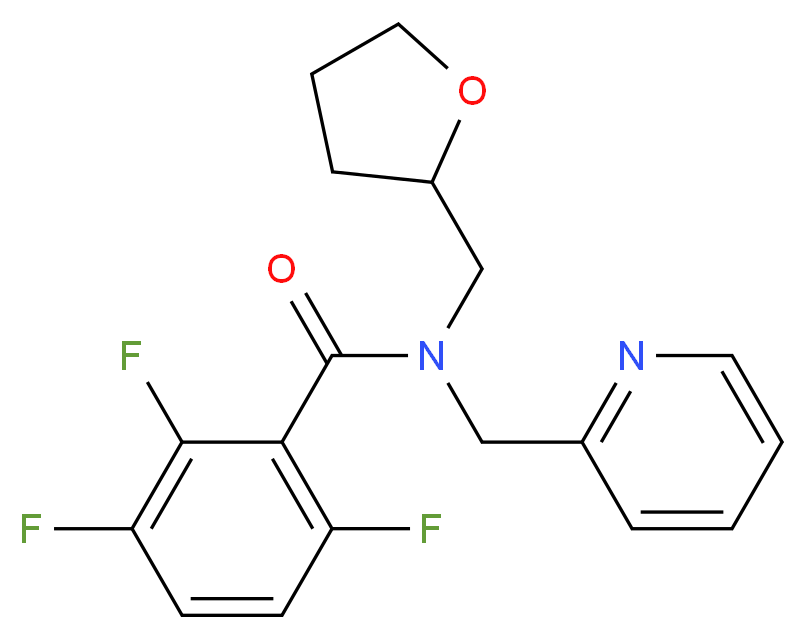 2,3,6-trifluoro-N-(pyridin-2-ylmethyl)-N-(tetrahydrofuran-2-ylmethyl)benzamide_Molecular_structure_CAS_)
