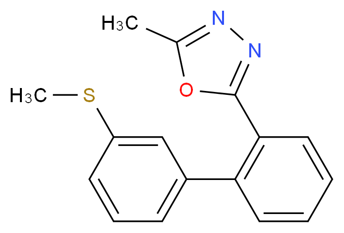 2-methyl-5-[3'-(methylthio)biphenyl-2-yl]-1,3,4-oxadiazole_Molecular_structure_CAS_)