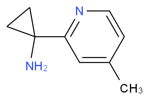 1-(4-methylpyridin-2-yl)cyclopropanamine_Molecular_structure_CAS_1060804-85-4)