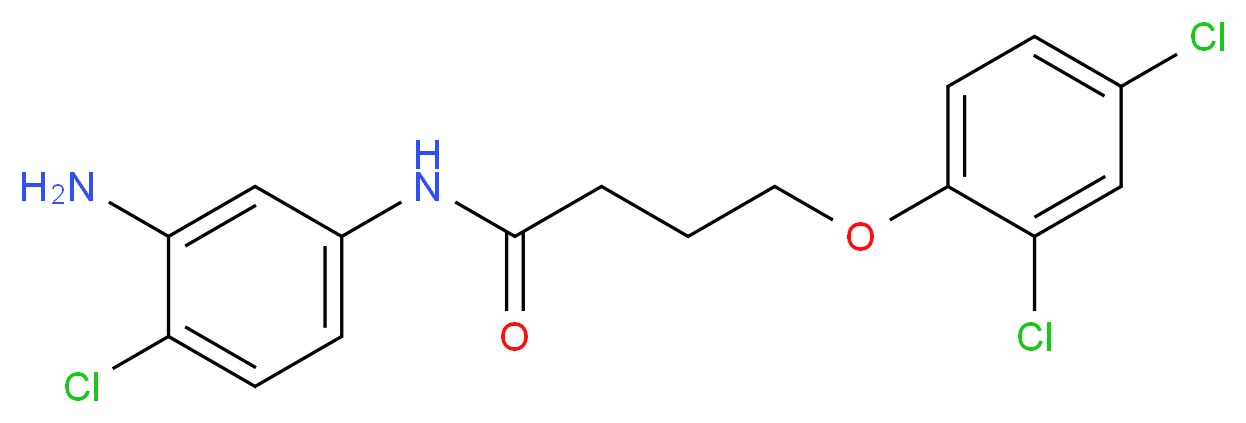 N-(3-Amino-4-chlorophenyl)-4-(2,4-dichlorophenoxy) butanamide_Molecular_structure_CAS_)