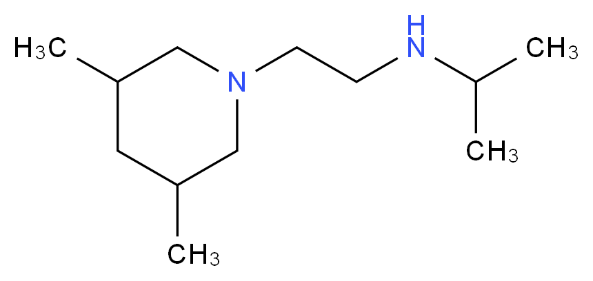 N-[2-(3,5-Dimethylpiperidin-1-yl)ethyl]-N-isopropylamine_Molecular_structure_CAS_)