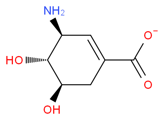 3-Amino-4,5-Dihydroxy-Cyclohex-1-Enecarboxylate_Molecular_structure_CAS_)