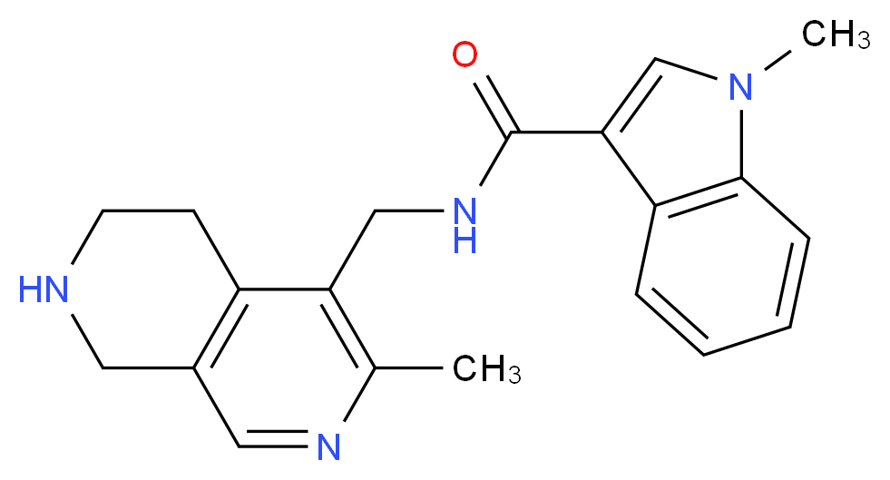 1-methyl-N-[(3-methyl-5,6,7,8-tetrahydro-2,7-naphthyridin-4-yl)methyl]-1H-indole-3-carboxamide_Molecular_structure_CAS_)