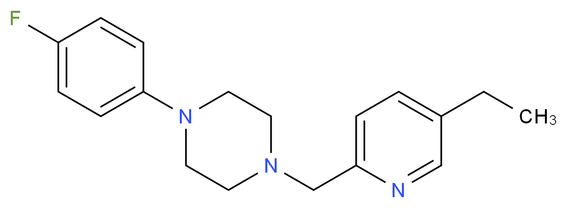 1-[(5-ethylpyridin-2-yl)methyl]-4-(4-fluorophenyl)piperazine_Molecular_structure_CAS_)