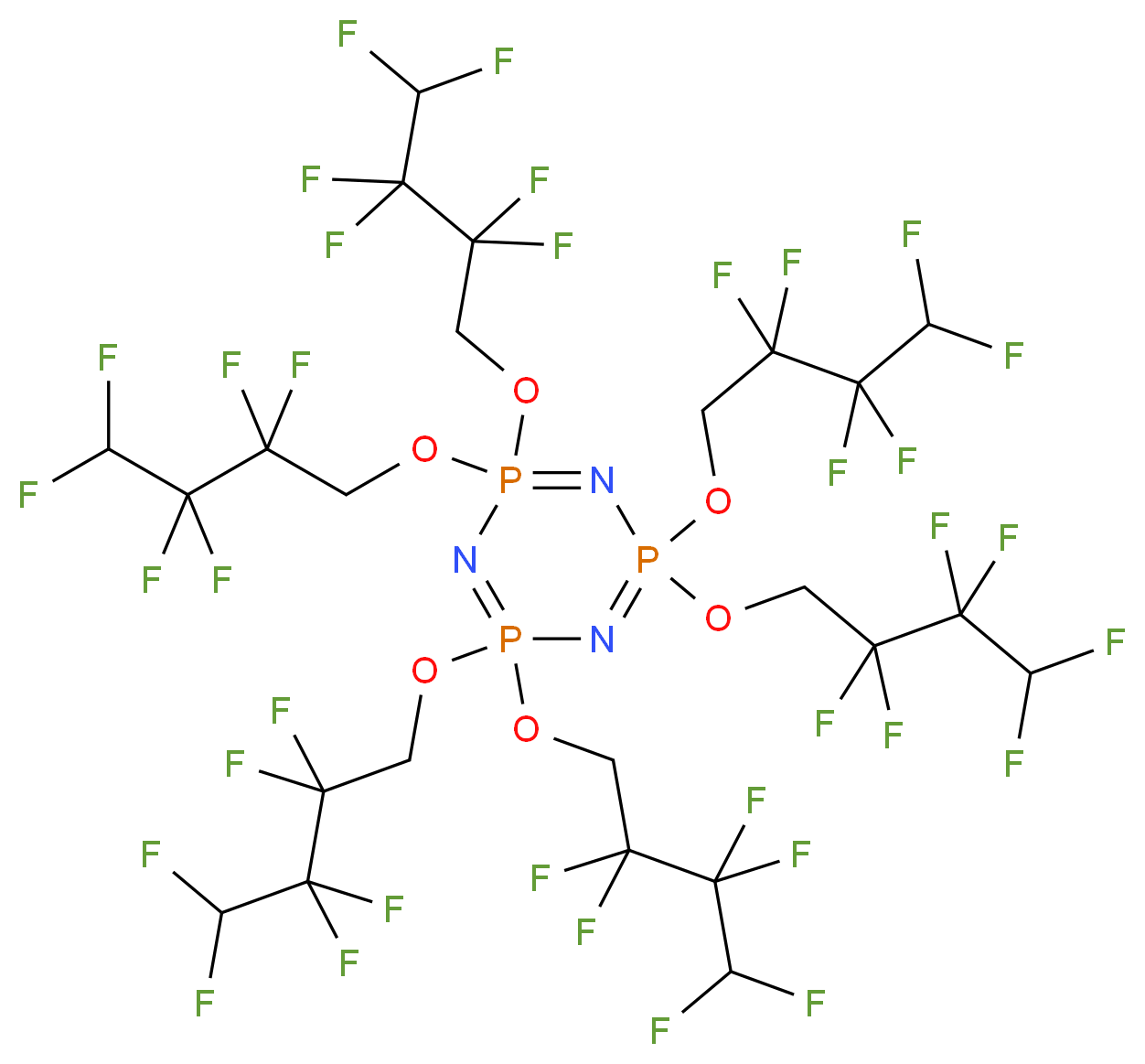 Hexakis(1H,1H,4H-perfluorobutoxy)phosphazene_Molecular_structure_CAS_)
