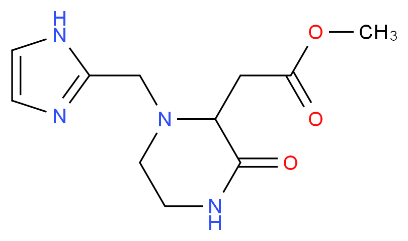 methyl [1-(1H-imidazol-2-ylmethyl)-3-oxopiperazin-2-yl]acetate_Molecular_structure_CAS_)