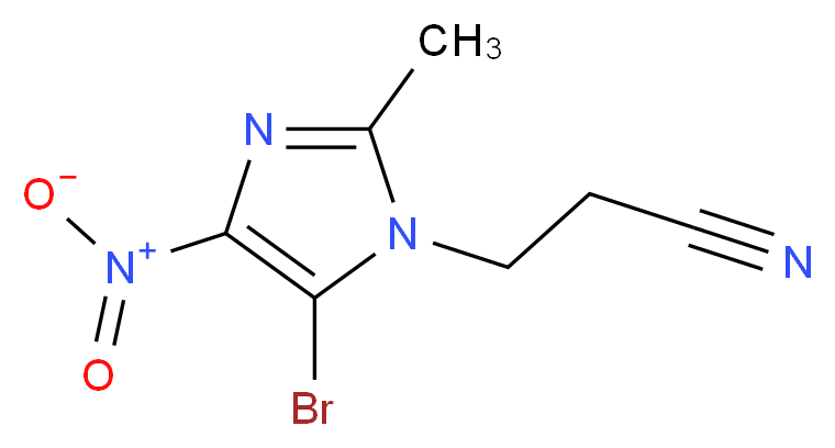 3-(5-bromo-2-methyl-4-nitro-1H-imidazol-1-yl)propanenitrile_Molecular_structure_CAS_139975-78-3)