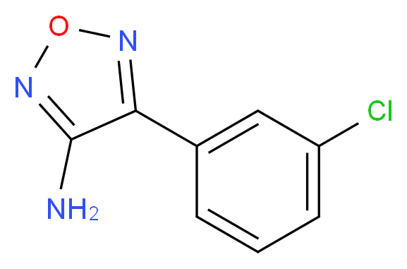 4-(3-chlorophenyl)-1,2,5-oxadiazol-3-amine_Molecular_structure_CAS_)