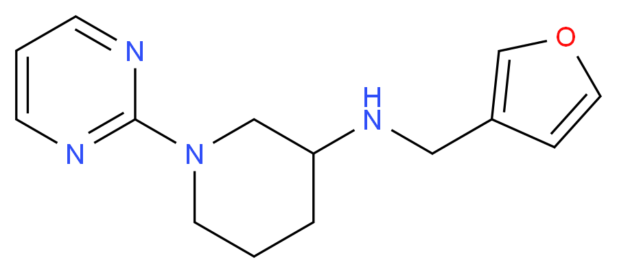 N-(3-furylmethyl)-1-(2-pyrimidinyl)-3-piperidinamine_Molecular_structure_CAS_)