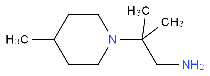 2-methyl-2-(4-methyl-1-piperidinyl)-1-propanamine_Molecular_structure_CAS_933724-18-6)