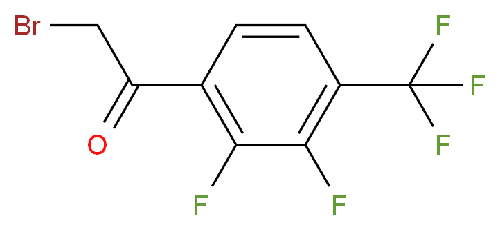 2,3-Difluoro-4-(trifluoromethyl)phenacyl bromide_Molecular_structure_CAS_)