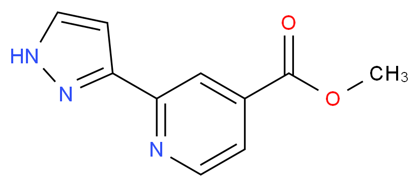 methyl 2-(1H-pyrazol-3-yl)isonicotinate_Molecular_structure_CAS_)