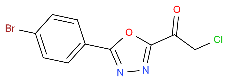 1-[5-(4-bromophenyl)-1,3,4-oxadiazol-2-yl]-2-chloroethanone_Molecular_structure_CAS_)