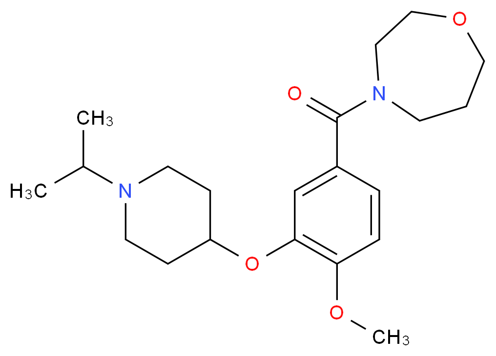 4-{3-[(1-isopropylpiperidin-4-yl)oxy]-4-methoxybenzoyl}-1,4-oxazepane_Molecular_structure_CAS_)