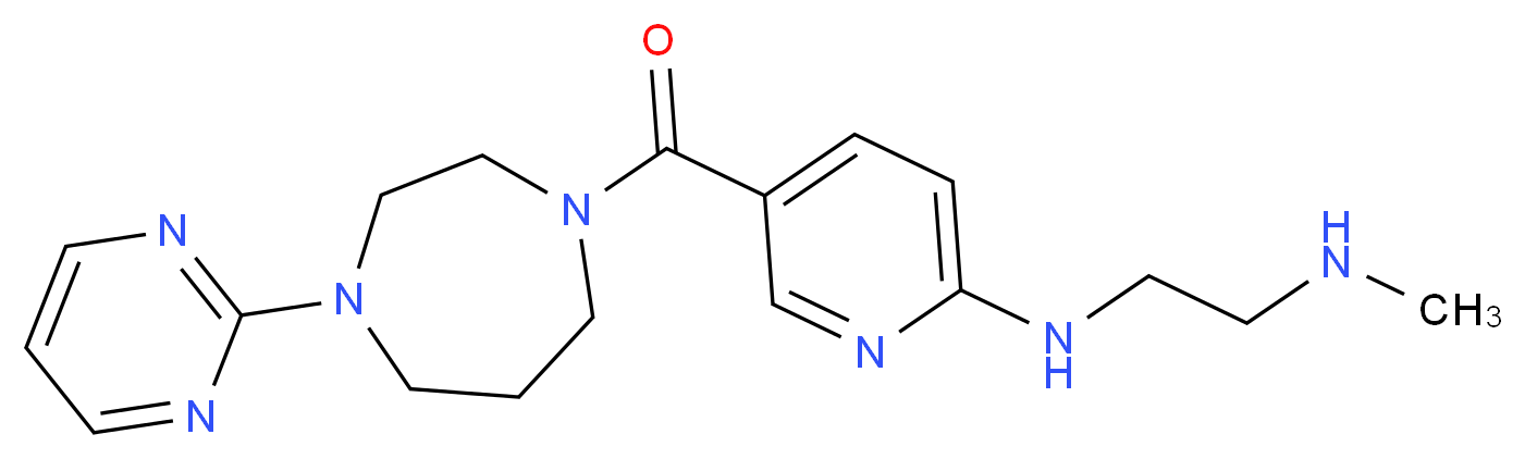 N-methyl-N'-{5-[(4-pyrimidin-2-yl-1,4-diazepan-1-yl)carbonyl]pyridin-2-yl}ethane-1,2-diamine_Molecular_structure_CAS_)
