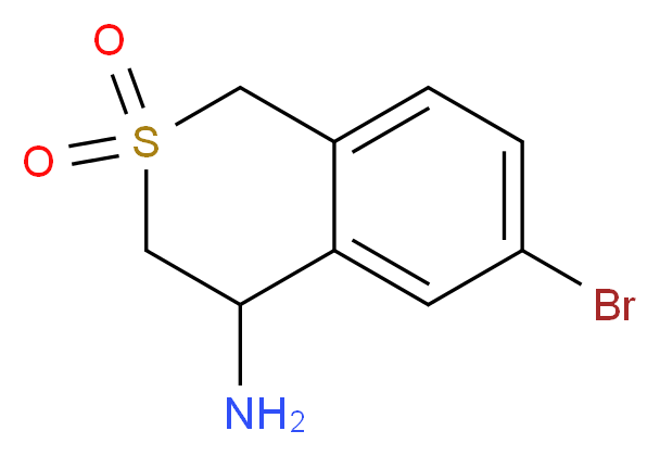 4-Amino-6-bromoisothiochroman 2,2-dioxide_Molecular_structure_CAS_916420-32-1)