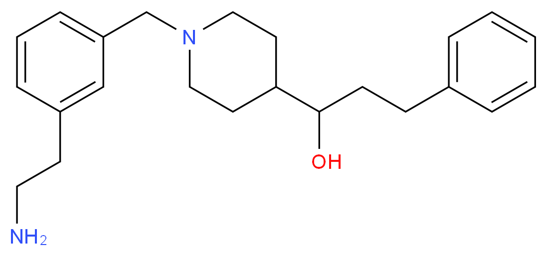 1-{1-[3-(2-aminoethyl)benzyl]-4-piperidinyl}-3-phenyl-1-propanol_Molecular_structure_CAS_)