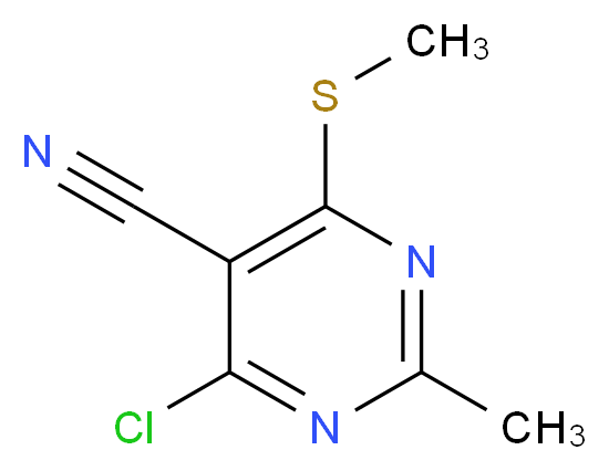 4-Chloro-5-cyano-2-methyl-6-(methylthio)pyrimidine 98%_Molecular_structure_CAS_112969-42-3)