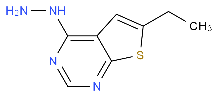 6-ethyl-4-hydrazinylthieno[2,3-d]pyrimidine_Molecular_structure_CAS_)
