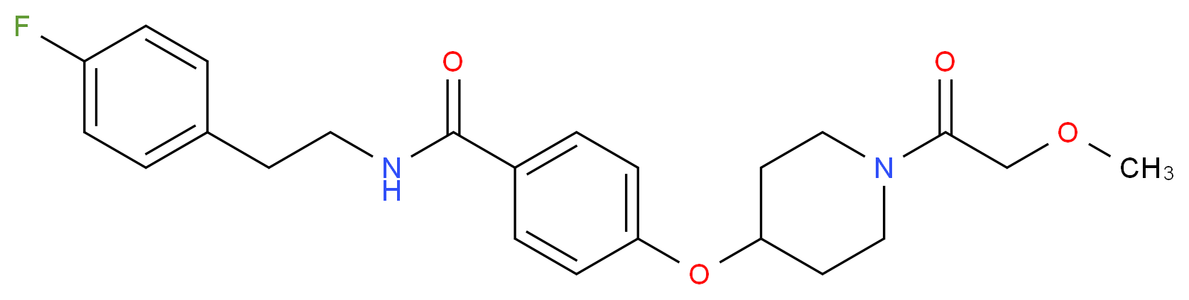 N-[2-(4-fluorophenyl)ethyl]-4-{[1-(methoxyacetyl)-4-piperidinyl]oxy}benzamide_Molecular_structure_CAS_)