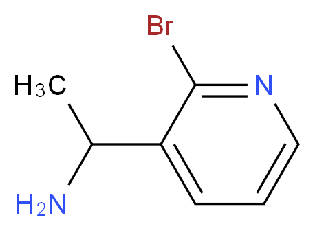 1-(2-BROMO-PYRIDIN-3-YL)-ETHYLAMINE_Molecular_structure_CAS_886371-17-1)