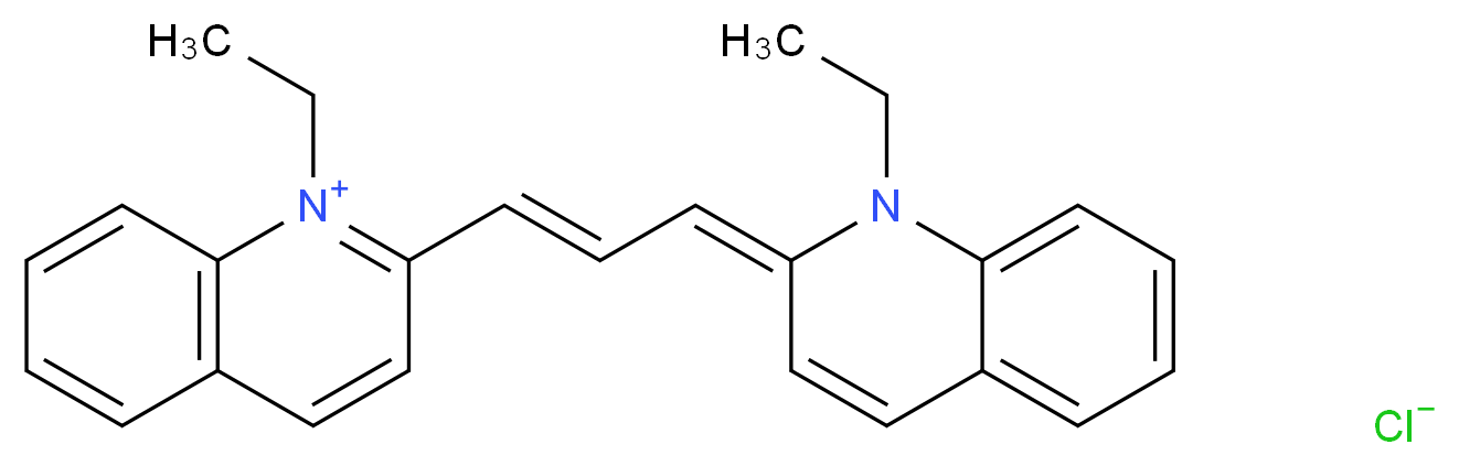 Pinacyanol chloride_Molecular_structure_CAS_2768-90-3)