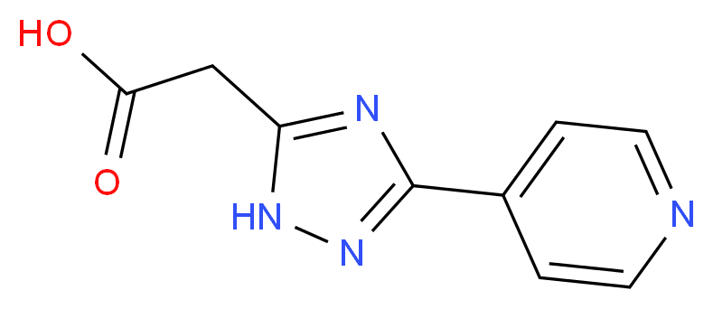 (3-pyridin-4-yl-1H-1,2,4-triazol-5-yl)acetic acid_Molecular_structure_CAS_)