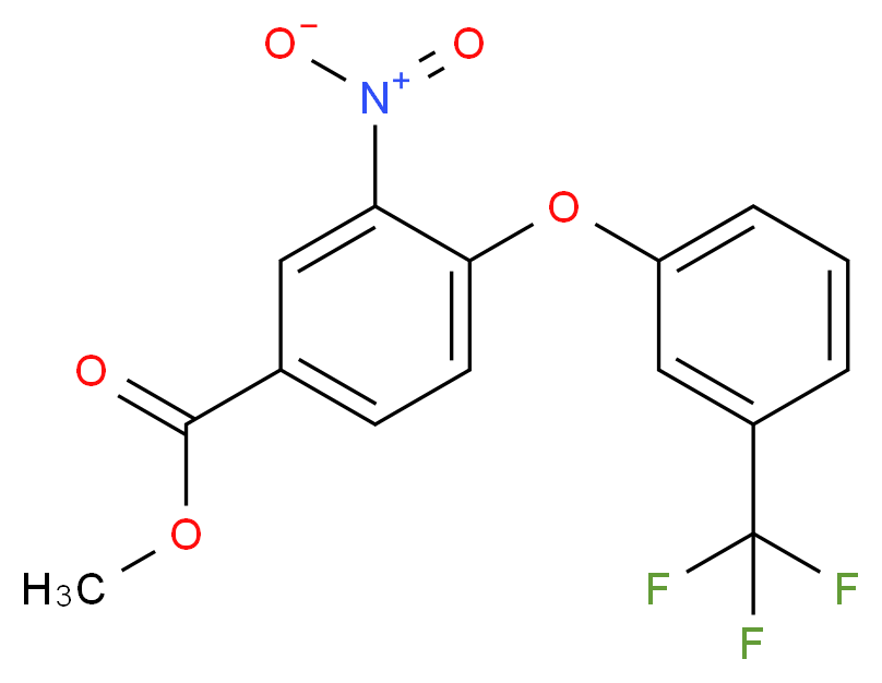 Methyl 3-nitro-4-[3-(trifluoromethyl)phenoxy]benzoate 97%_Molecular_structure_CAS_)