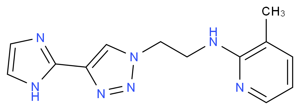 N-{2-[4-(1H-imidazol-2-yl)-1H-1,2,3-triazol-1-yl]ethyl}-3-methylpyridin-2-amine_Molecular_structure_CAS_)