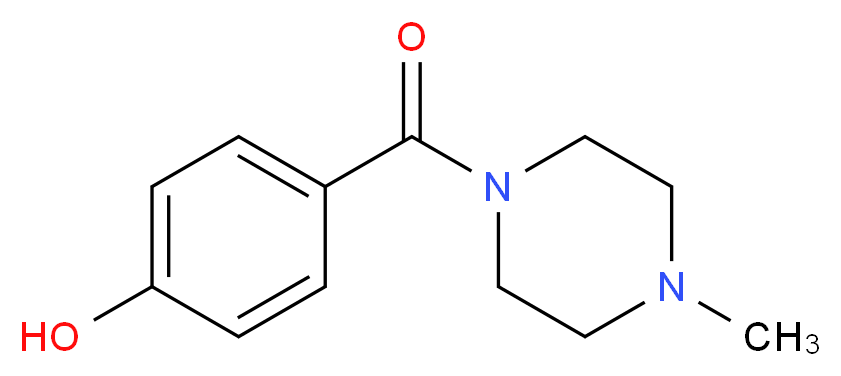 4-[(4-methylpiperazin-1-yl)carbonyl]phenol_Molecular_structure_CAS_)