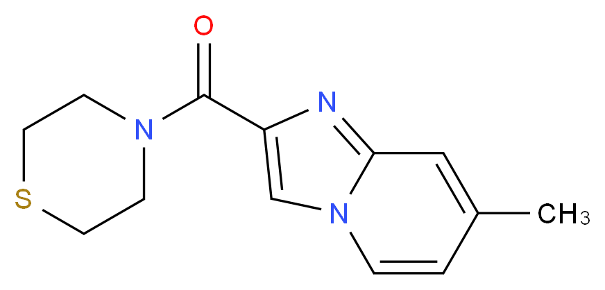7-methyl-2-(4-thiomorpholinylcarbonyl)imidazo[1,2-a]pyridine_Molecular_structure_CAS_)