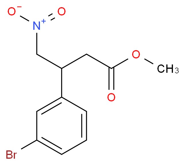 METHYL 3-(3-BROMOPHENYL)-4-NITROBUTANOATE_Molecular_structure_CAS_372944-86-0)