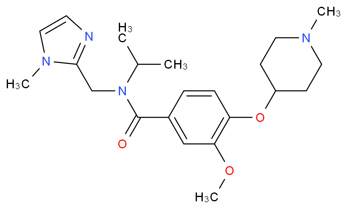 N-isopropyl-3-methoxy-N-[(1-methyl-1H-imidazol-2-yl)methyl]-4-[(1-methyl-4-piperidinyl)oxy]benzamide_Molecular_structure_CAS_)