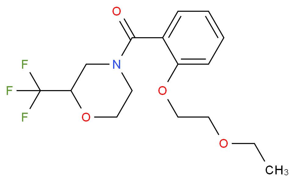 4-[2-(2-ethoxyethoxy)benzoyl]-2-(trifluoromethyl)morpholine_Molecular_structure_CAS_)