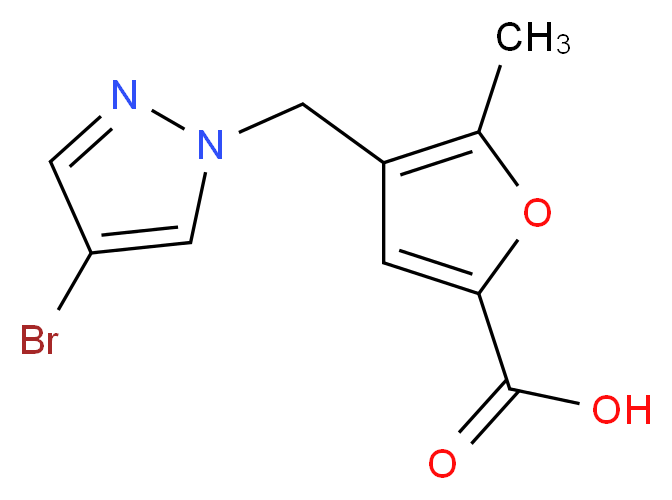 4-[(4-bromo-1H-pyrazol-1-yl)methyl]-5-methylfuran-2-carboxylic acid_Molecular_structure_CAS_)