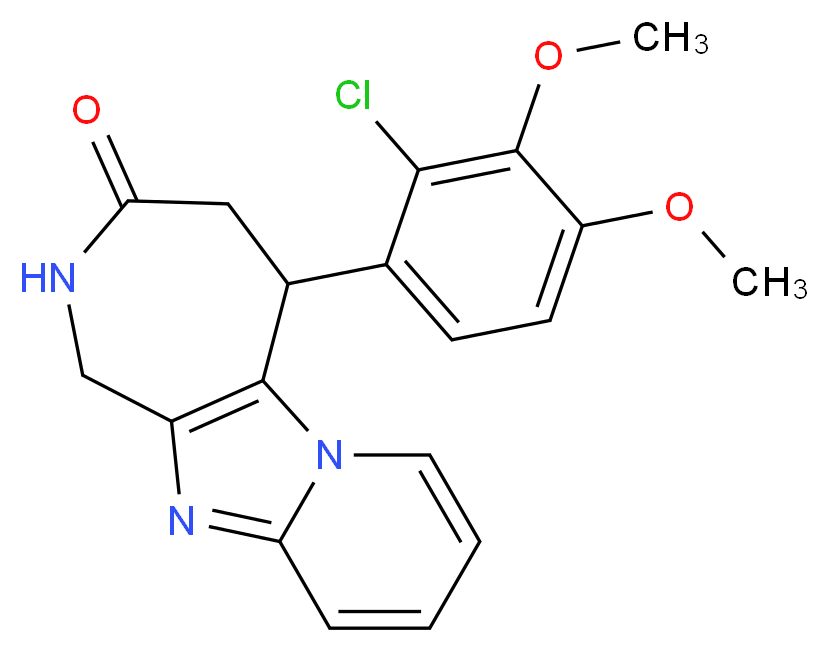 5-(2-chloro-3,4-dimethoxyphenyl)-1,2,4,5-tetrahydro-3H-pyrido[1',2':1,2]imidazo[4,5-c]azepin-3-one_Molecular_structure_CAS_)